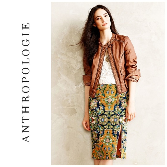 Anthropologie Dresses & Skirts - Anthropologie Maeve Tapestry Pull-On Pencil  Skirt